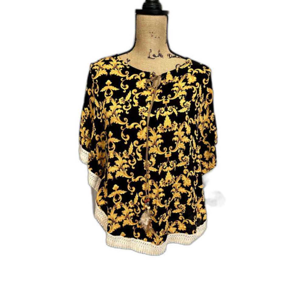 NWT Women’s Wayan Bohemian Caftans Loose Kimono Top One Size